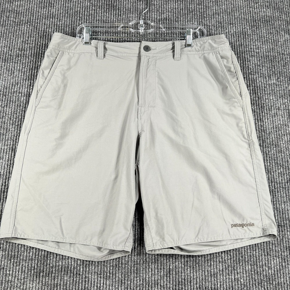 Patagonia Wavefarer Shorts Mens 38 Gray Chino Casual Lightweight Golf Active